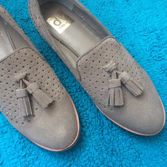 Dolce Vita Shoes - Dolce Vita Suede Taupe Tasseled Loafers